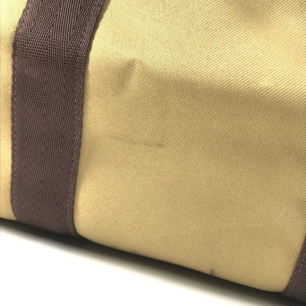 HUNTING WORLD logo Bag Hand Bag Travel Bag Duffle Bag Leather/Canvas Brown Used