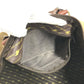 HUNTING WORLD logo Bag Hand Bag Travel Bag Duffle Bag Leather/Canvas Brown Used