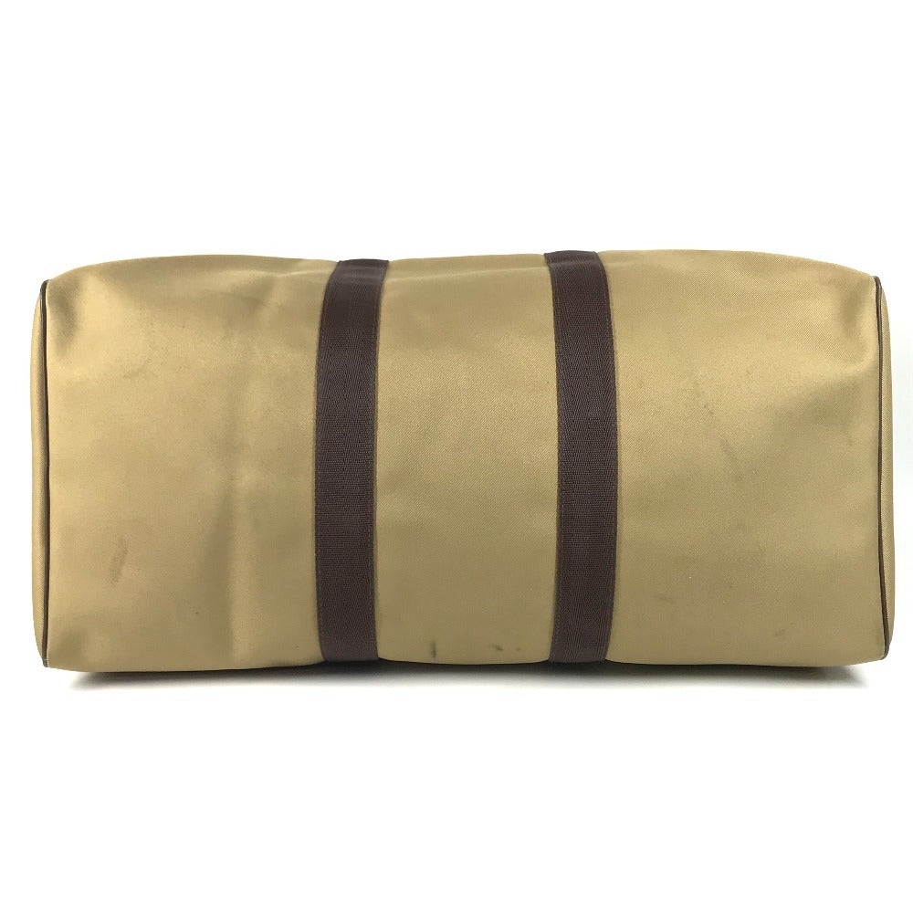 HUNTING WORLD logo Bag Hand Bag Travel Bag Duffle Bag Leather/Canvas Brown Used