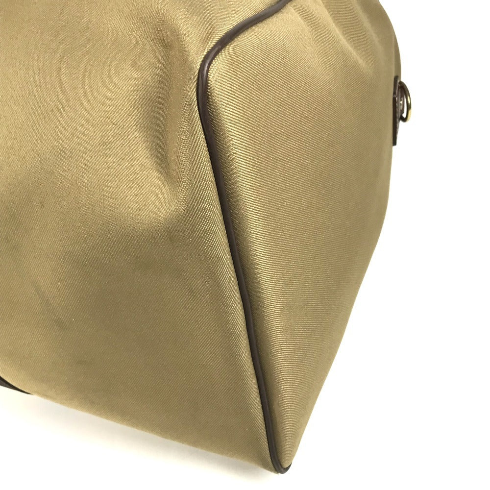 HUNTING WORLD logo Bag Hand Bag Travel Bag Duffle Bag Leather/Canvas Brown Used