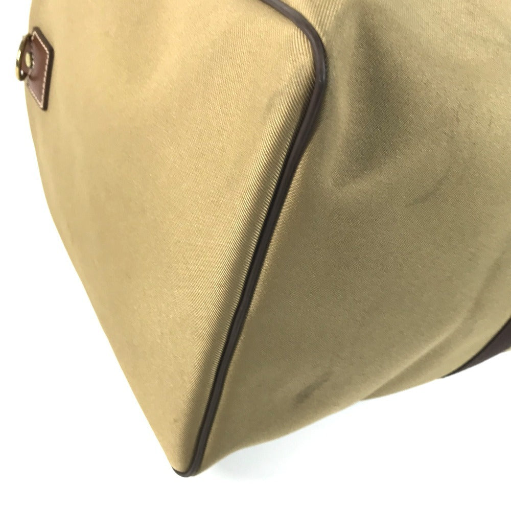 HUNTING WORLD logo Bag Hand Bag Travel Bag Duffle Bag Leather/Canvas Brown Used