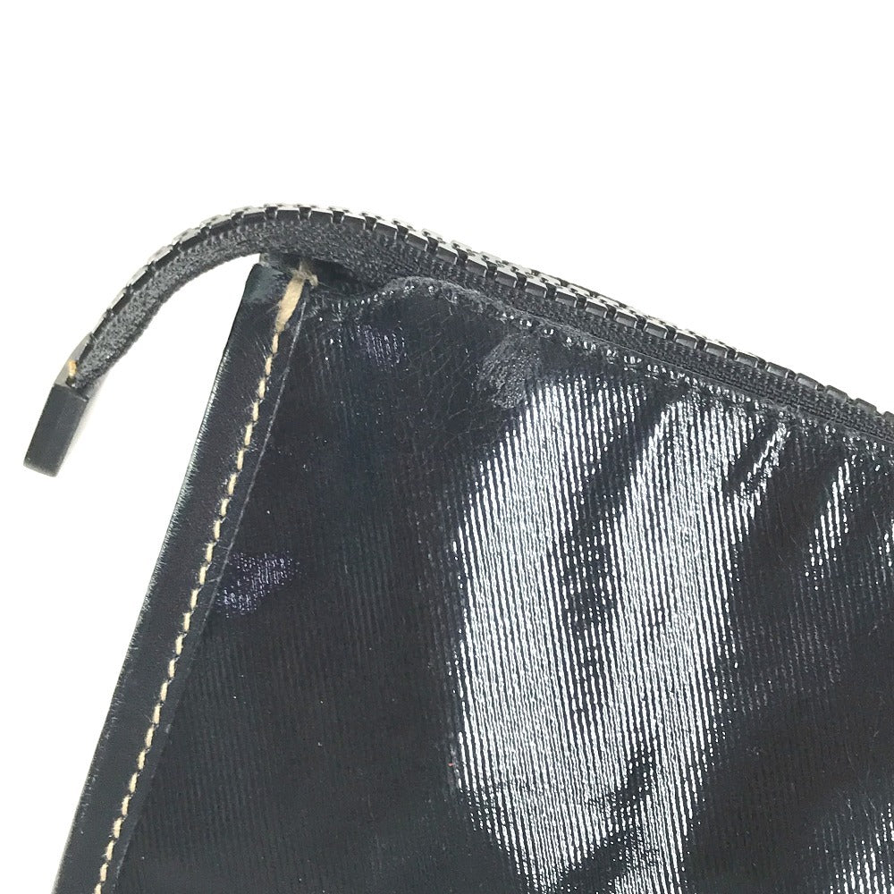 GUCCI 181905 hysteria logo Bag Tote Bag shawl Shoulder Bag Leather / Coated Canvas Black Used