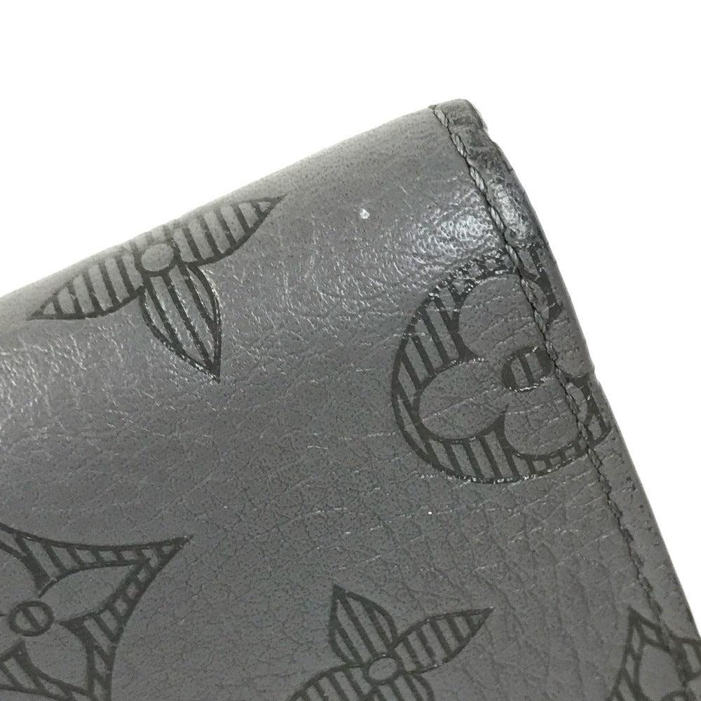 LOUIS VUITTON M81383 Monogram shadow Portefeuille Multipull Compact Wallet Billfold Folded wallet Monogram shadow leather gray Used