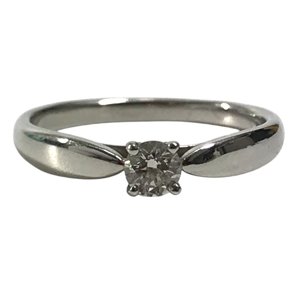 TIFFANY&Co. D0.20ct 1PD Diamond Accessories Jewelry Platinum Ring Pt950 Silver Used