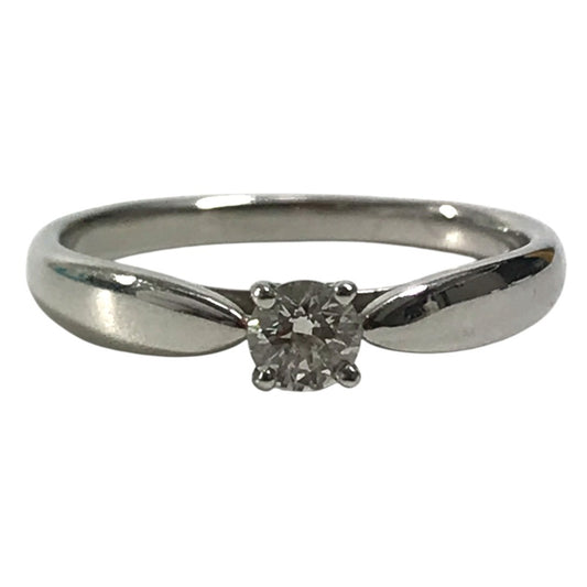 TIFFANY&Co. D0.20ct 1PD Diamond Accessories Jewelry Platinum Ring Pt950 Silver Used