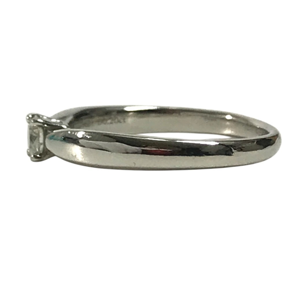 TIFFANY&Co. D0.20ct 1PD Diamond Accessories Jewelry Platinum Ring Pt950 Silver Used