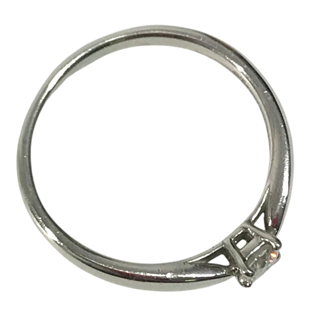 TIFFANY&Co. D0.20ct 1PD Diamond Accessories Jewelry Platinum Ring Pt950 Silver Used