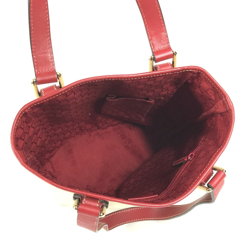GUCCI 240018 LOVEGUCCI x Heart Tattoo Logo GG Supreme Shoulder bag, tote bag, bucket bag Shoulder Bag GG Supreme Canvas / Leather White/Red Used