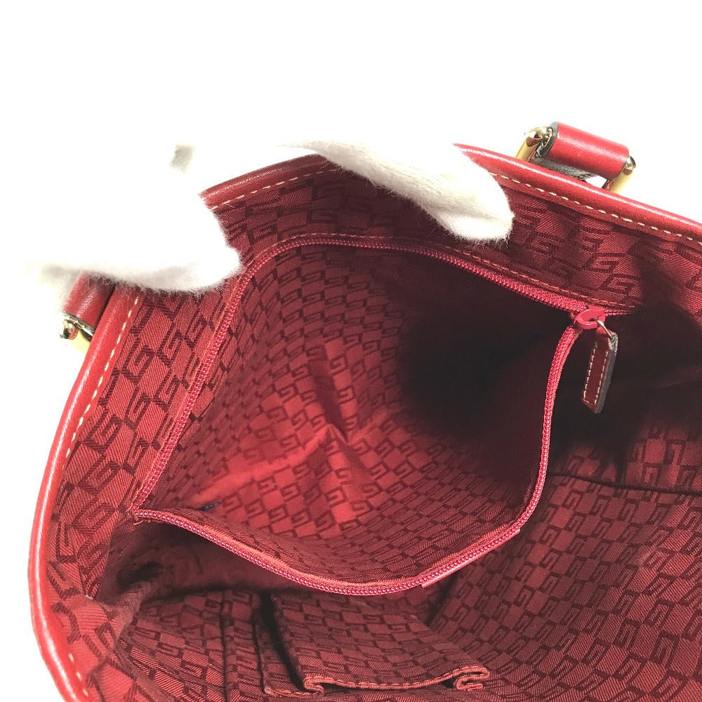 GUCCI 240018 LOVEGUCCI x Heart Tattoo Logo GG Supreme Shoulder bag, tote bag, bucket bag Shoulder Bag GG Supreme Canvas / Leather White/Red Used