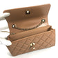 CHANEL AP4184 Chain wallet CC CC Mark Logo Matelasse Quilted Flap Bag, Shoulder Bag, 2-Way Bag, Crossbody Bag, Chain Hand Bag Lambskin Leather Light BrownBased/GoldHardware Used