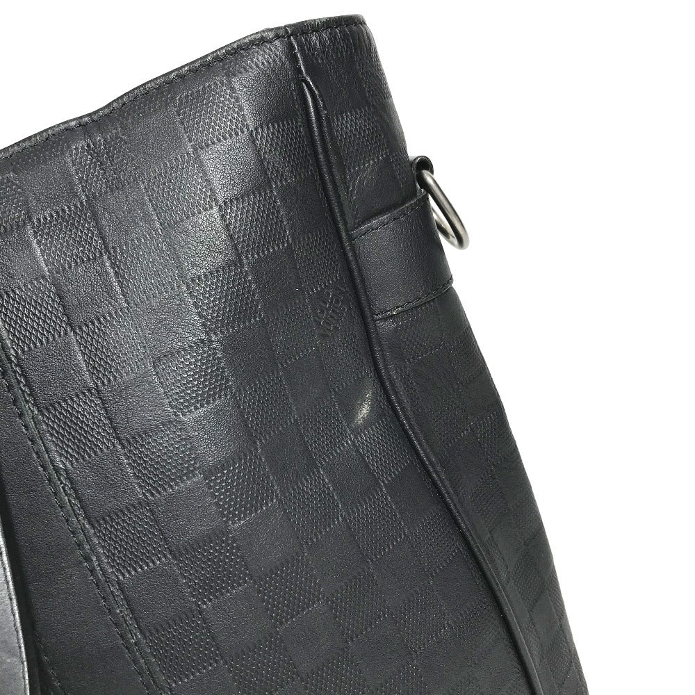 LOUIS VUITTON N41269 Damier Infini Tadao PM Shoulder Bag, Vertical Tote Bag, Shoulder Bag Tote Bag Damier InfiniLeather onyx Black Used