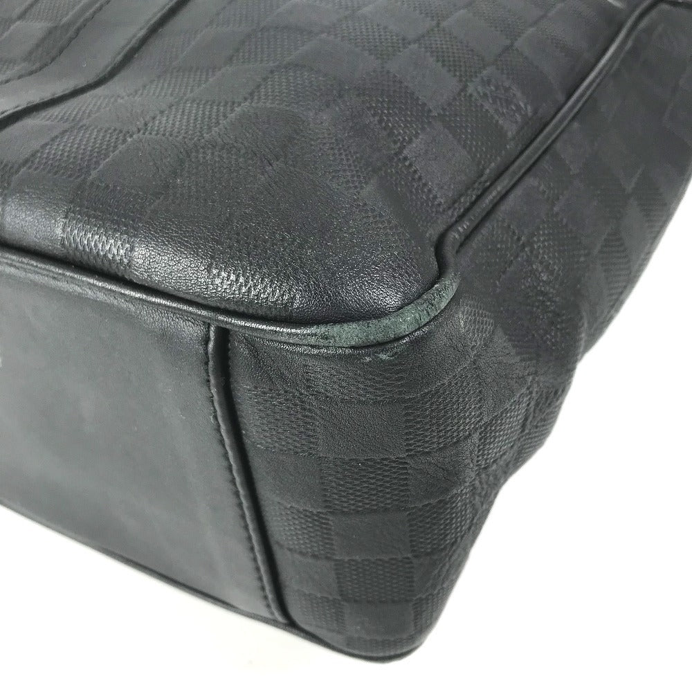 LOUIS VUITTON N41269 Damier Infini Tadao PM Shoulder Bag, Vertical Tote Bag, Shoulder Bag Tote Bag Damier InfiniLeather onyx Black Used