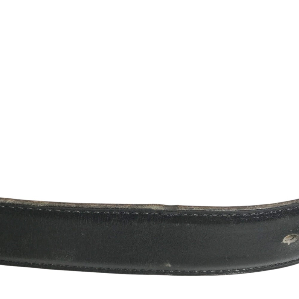 HERMES Belt only Belt buckle for bottoms belt Leather Black/Brown Used