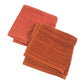 HERMES Labyrinth (2-piece set) Hand towel handkerchief towel cotton Orange Used