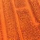 HERMES Labyrinth (2-piece set) Hand towel handkerchief towel cotton Orange Used