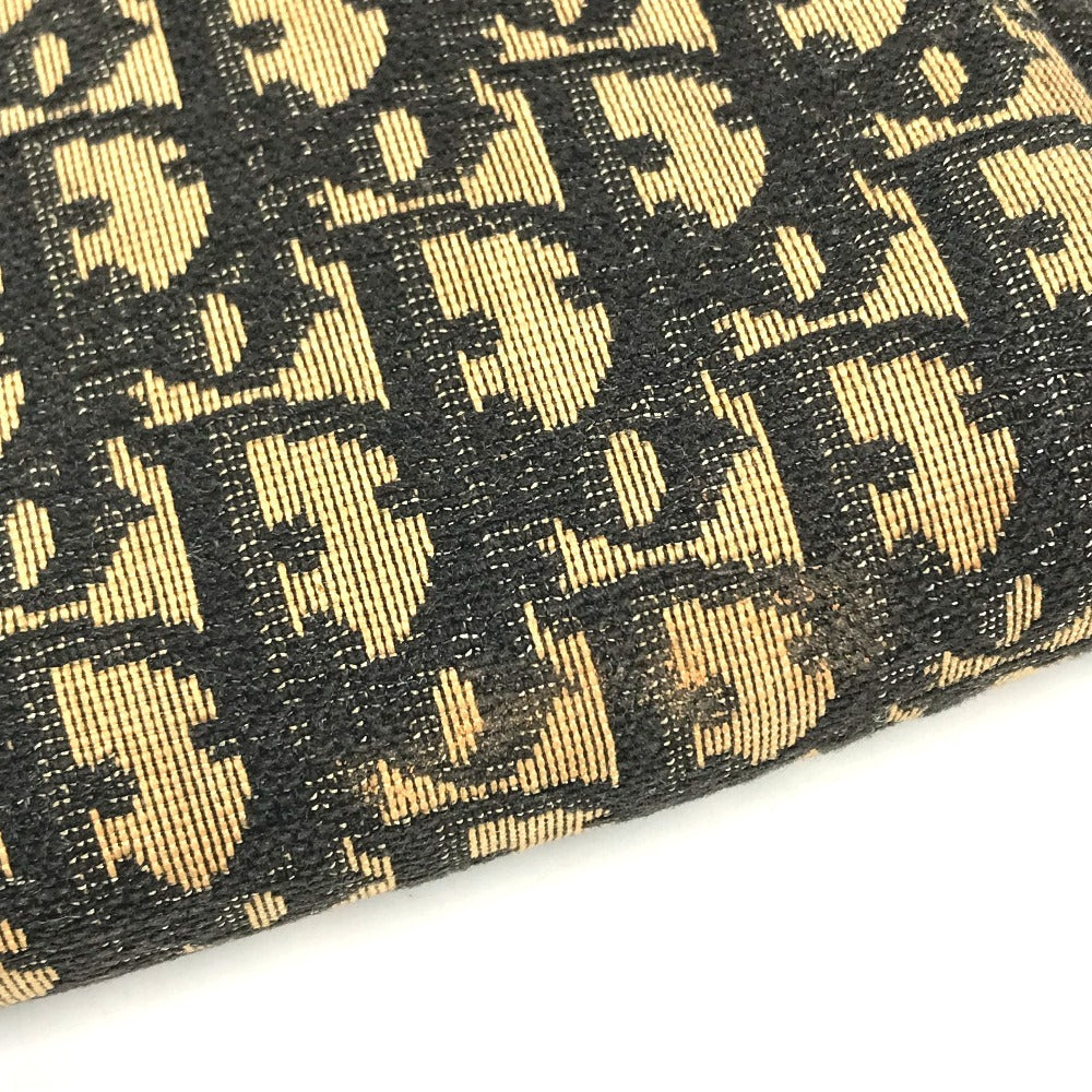 Dior vintage Trotter logo Bag Pouch Cluch Bag Clutch bag Leather/Canvas Navy Used