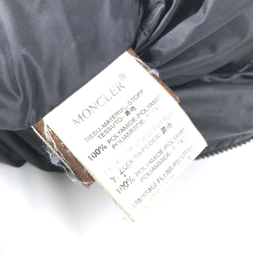 MONCLER Logo patch Long-sleeved outerwear down apparel Down jacket polyamide Beige Used