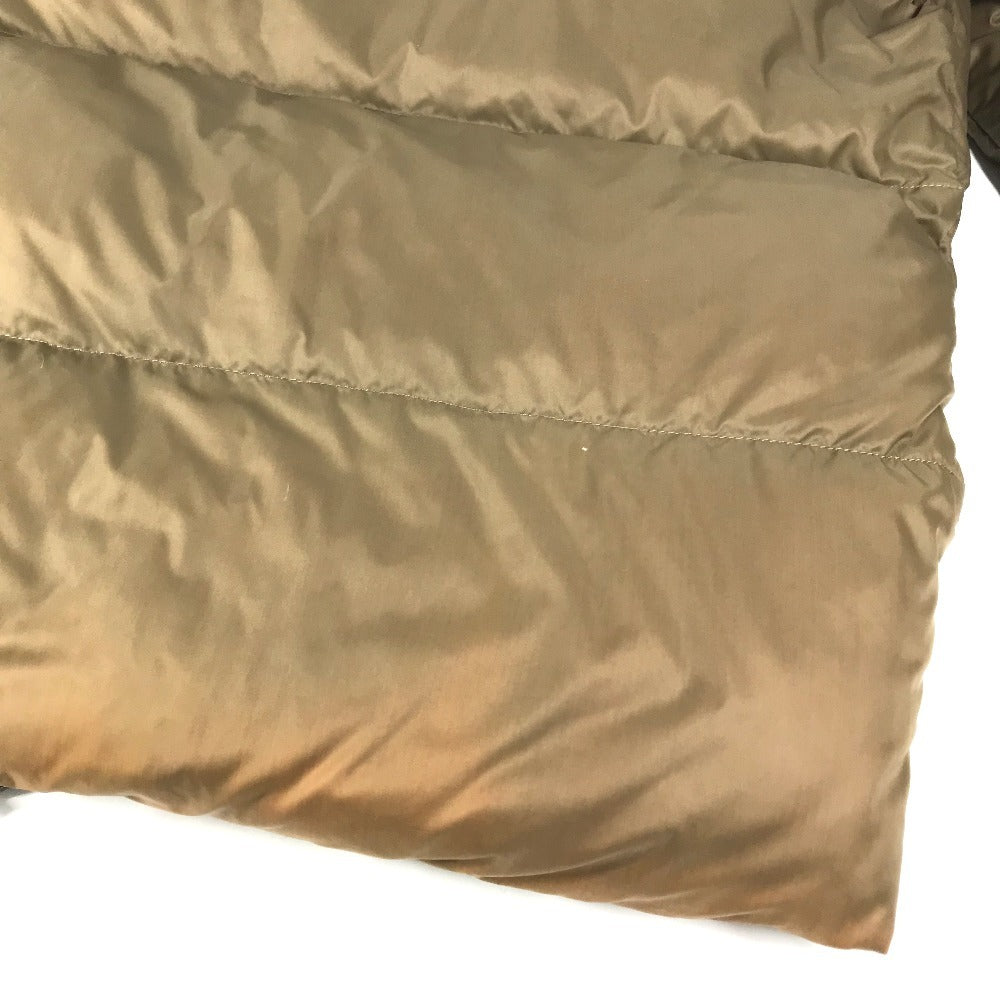 MONCLER Logo patch Long-sleeved outerwear down apparel Down jacket polyamide Beige Used