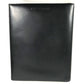 BVLGARI Logo Big Notebook Cover Bifold Stationery System Planner Note cover Leather Black Used