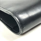 BVLGARI Logo Big Notebook Cover Bifold Stationery System Planner Note cover Leather Black Used