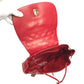 CHANEL 411924 Vintage Turnlock Hardware CC CC Mark Logo Matelasse Quilted Backpack Bag Chain Backpack GG Supreme Canvas Red/Gold Used