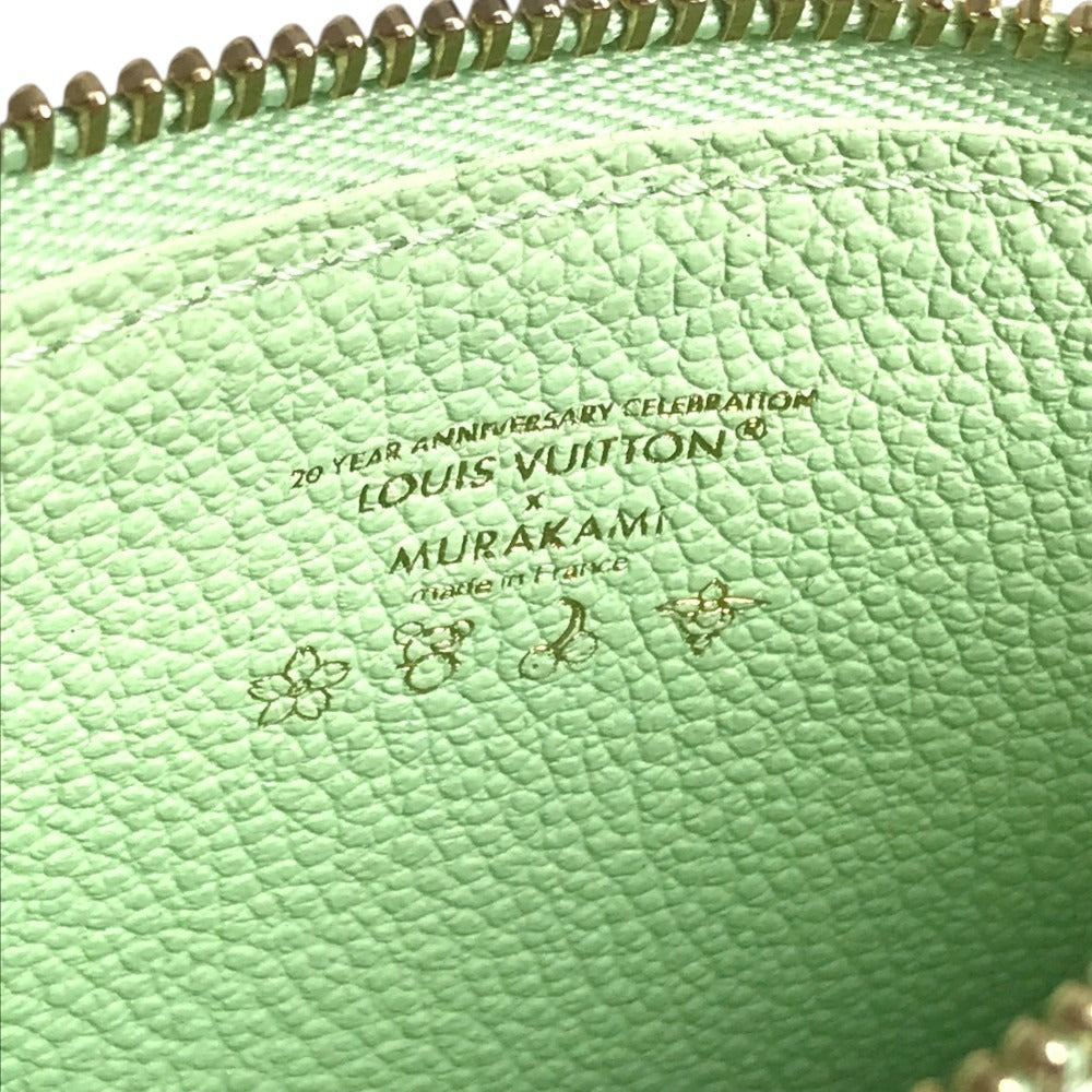 LOUIS VUITTON Ｍ13800 MonogramMulticolore Takashi Murakami LV × TM Card Case Porte Cult Romy Panda coin purse card case wallet coin purse MonogramMulticoloreCanvas Green Tea Green Used