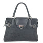 Salvatore Ferragamo Gancini logo Bag Tote Bag shawl Shoulder Bag Straw / Leather Black Used
