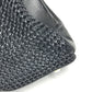Salvatore Ferragamo Gancini logo Bag Tote Bag shawl Shoulder Bag Straw / Leather Black Used