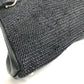 Salvatore Ferragamo Gancini logo Bag Tote Bag shawl Shoulder Bag Straw / Leather Black Used