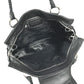 Salvatore Ferragamo Gancini logo Bag Tote Bag shawl Shoulder Bag Straw / Leather Black Used