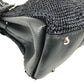 Salvatore Ferragamo Gancini logo Bag Tote Bag shawl Shoulder Bag Straw / Leather Black Used