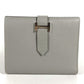 HERMES Bearn Compact Compact Wallet (Bi-fold Wallet) Folded wallet Epsom Grimette gray/SilverHardware Used