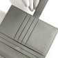 HERMES Bearn Compact Compact Wallet (Bi-fold Wallet) Folded wallet Epsom Grimette gray/SilverHardware Used