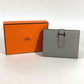 HERMES Bearn Compact Compact Wallet (Bi-fold Wallet) Folded wallet Epsom Grimette gray/SilverHardware Used
