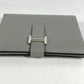 HERMES Bearn Compact Compact Wallet (Bi-fold Wallet) Folded wallet Epsom Grimette gray/SilverHardware Used
