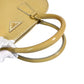 PRADA BN2558 Saffiano Vernis Bag Tote Bag Hand Bag Coated leather yellow Used