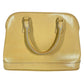 PRADA BN2558 Saffiano Vernis Bag Tote Bag Hand Bag Coated leather yellow Used