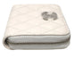CHANEL AP3728 Star Coco Mark Round Coin Case Compact Wallet Coin Case Caviar Leather Women's White