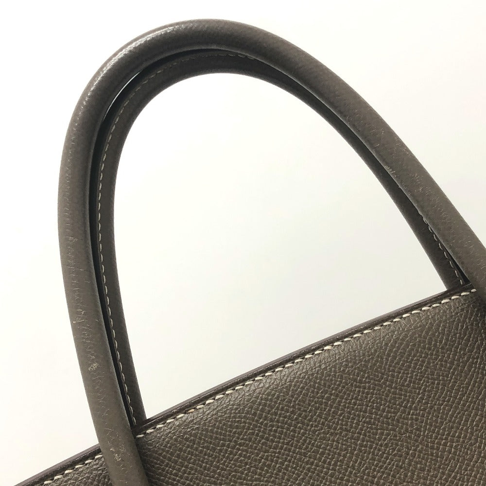 HERMES Birkin40 Birkin 40 bag Hand Bag Epsom Etoupe Brown/SilverHardware Used