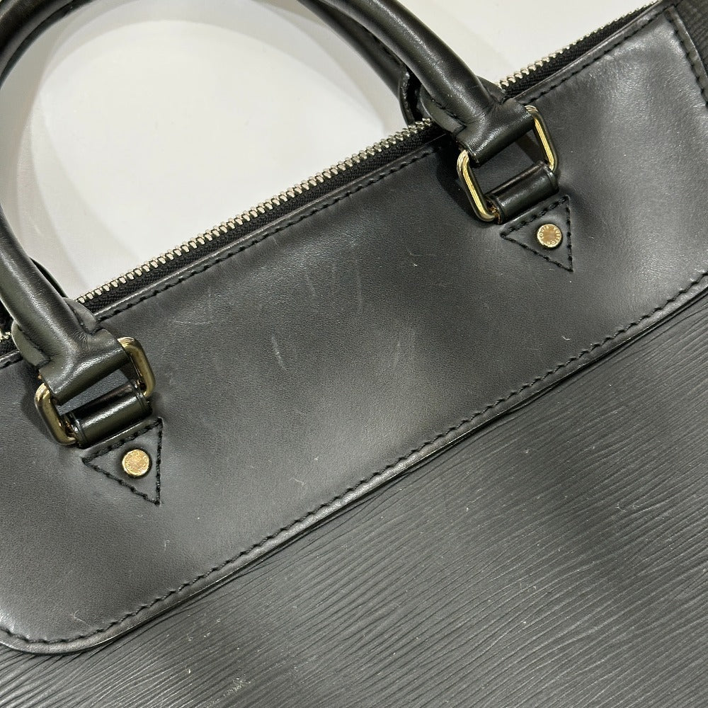 LOUIS VUITTON M50163 Epi Leather Porte-Document-Jour PDJ 2-Way Shoulder Bag/Briefcase/Business Bag in Epi Leather, Men's, Noir Black