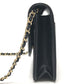 CHANEL AP4653 長財布 メティエダール コレクション ココマーク グレインド シャイニー チェーンウォレット ショルダーバッグ カーフスキン レディース ブラック