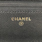 CHANEL AP4653 長財布 メティエダール コレクション ココマーク グレインド シャイニー チェーンウォレット ショルダーバッグ カーフスキン レディース ブラック