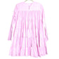 Merlette NYC Soliman Tunic Tiered Dress, Women's, Pink, Cotton, Flared Dress