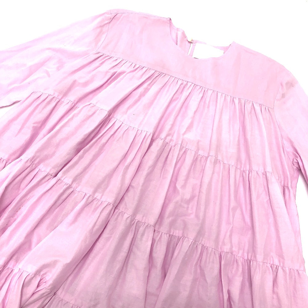 Merlette NYC Soliman Tunic Tiered Dress, Women's, Pink, Cotton, Flared Dress