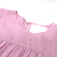Merlette NYC Soliman Tunic Tiered Dress, Women's, Pink, Cotton, Flared Dress