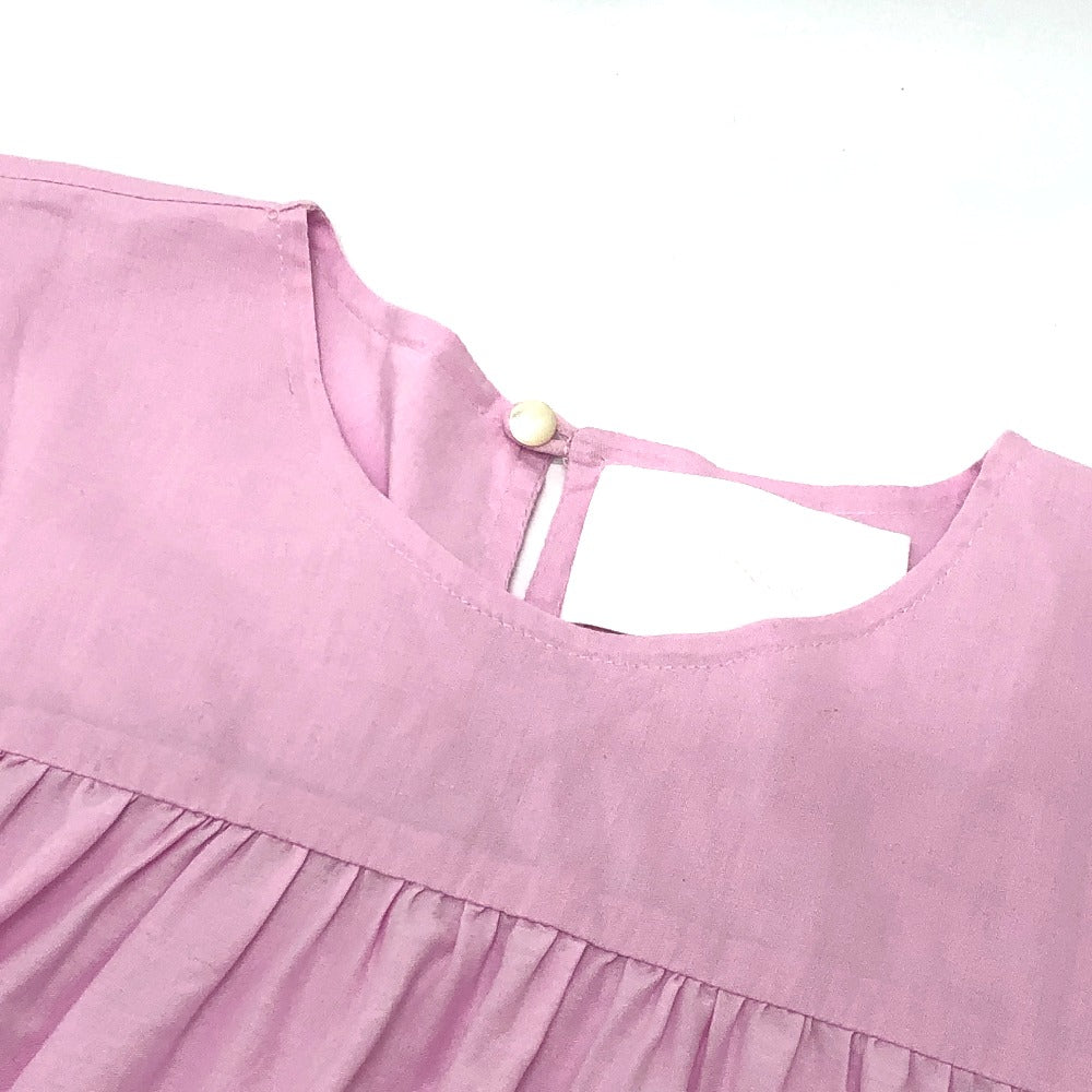 Merlette NYC Soliman Tunic Tiered Dress, Women's, Pink, Cotton, Flared Dress