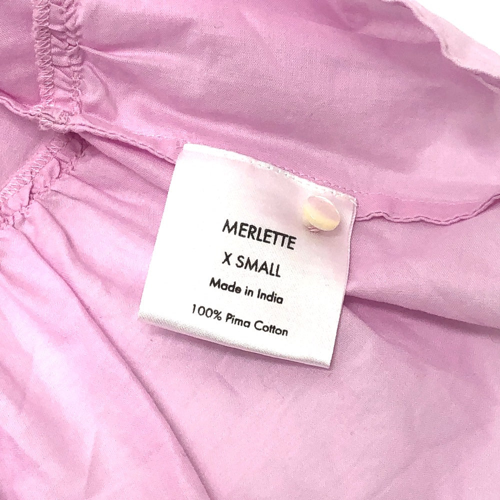 Merlette NYC Soliman Tunic Tiered Dress, Women's, Pink, Cotton, Flared Dress