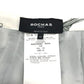 ROWV35089A ROCHAS ロシャス 総柄 プリーツ アパレル フレア ボトムス サイドジップ 鳥 ロングスカート ポリエステル レディース ホワイト