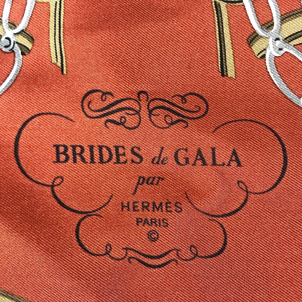 HERMES シルキーシティPM カバン ポーチ付き 斜め掛け 肩掛け ショルダーバッグ シルク レディース オレンジ