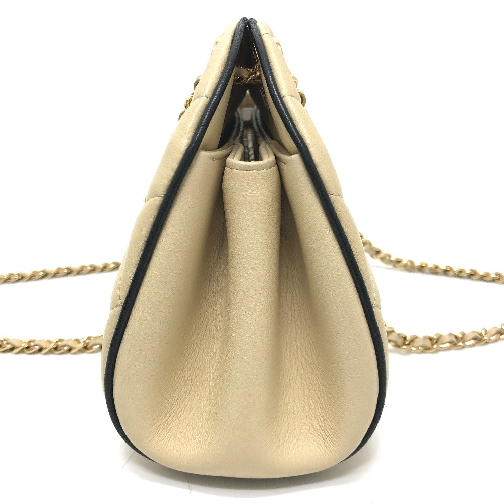 CHANEL AP5254 Spring/Summer 2026 Chain Clutch Chain Handbag, Shoulder Bag, Crossbody Bag Shoulder Bag Lambskin Leather Beige/Black Used